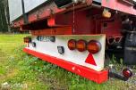 Istrail 3-akslet semitrailer, åpent plan, containerfester