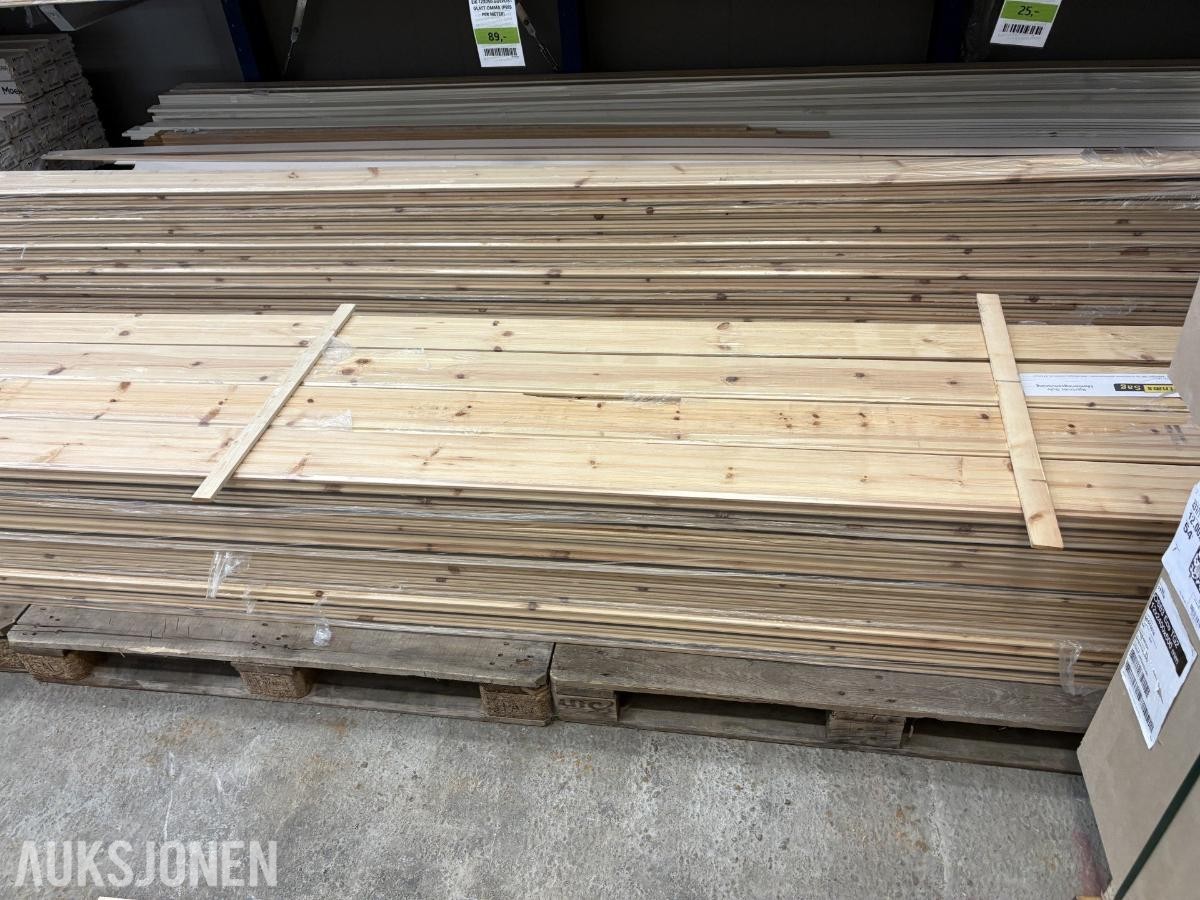 Bjertnæs heltre furugulv 21x137 ca 73m2 21x137 Børstet oljet bark