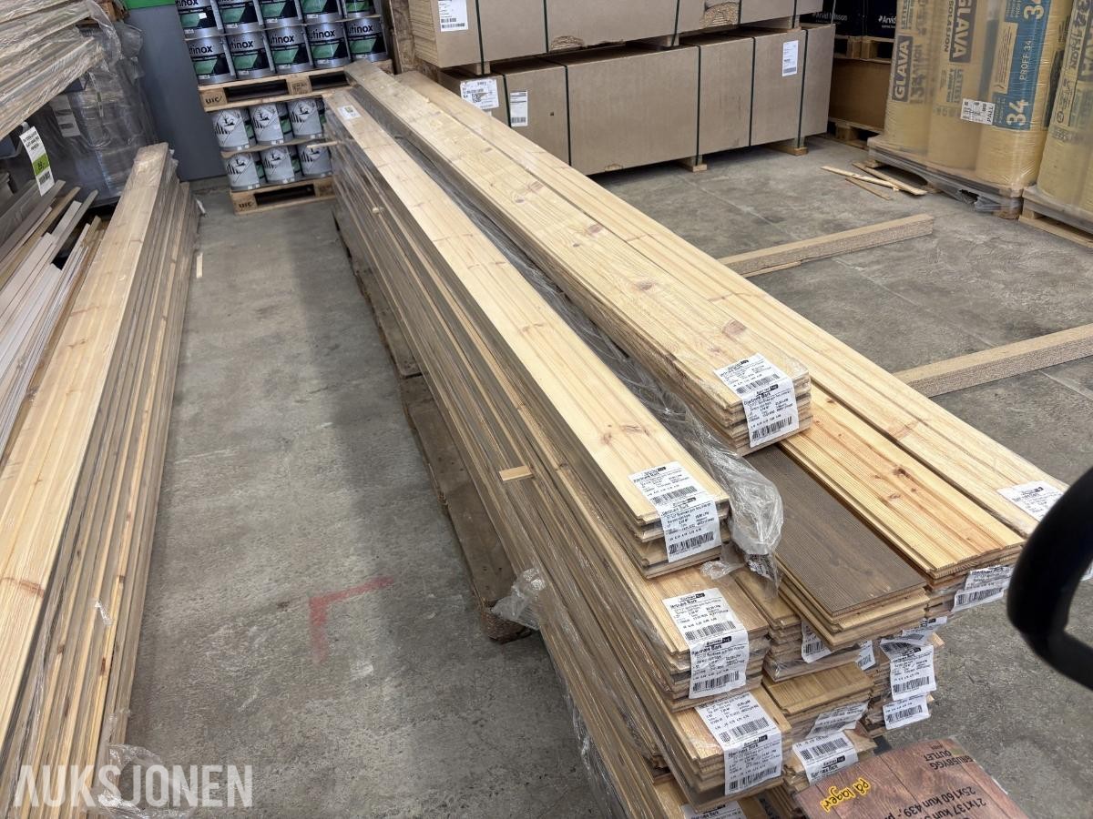 Bjertnæs heltre furugulv 21x137 ca 73m2 21x137 Børstet oljet bark