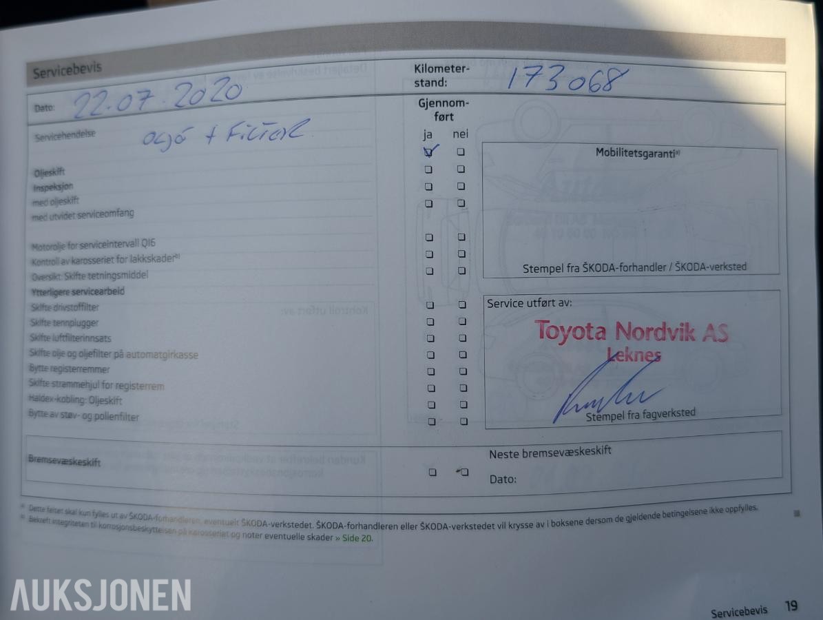 2011 Skoda OCTAVIA 1.6-105 Diesel, EU-godkjent til 27.05.2028
