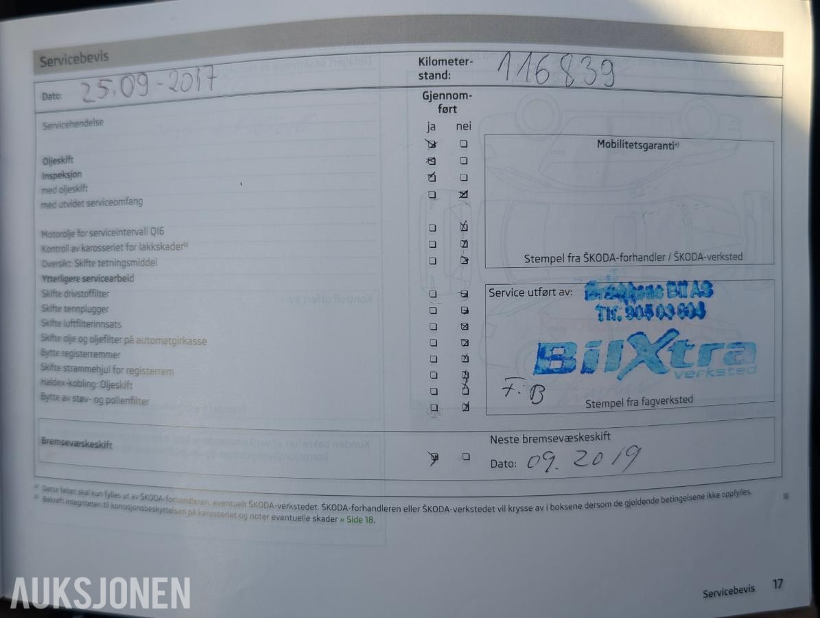 2011 Skoda OCTAVIA 1.6-105 Diesel, EU-godkjent til 27.05.2028