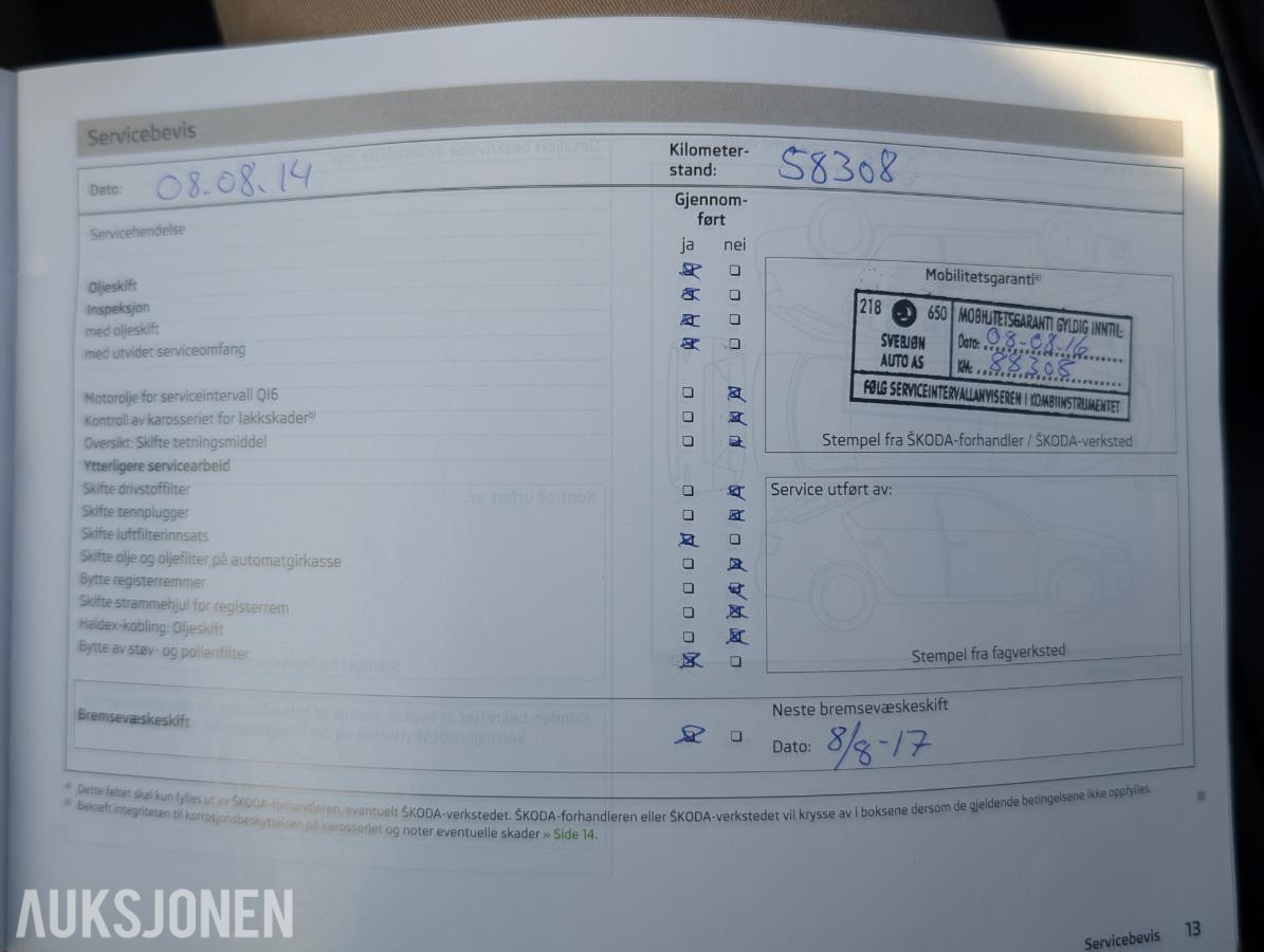 2011 Skoda OCTAVIA 1.6-105 Diesel, EU-godkjent til 27.05.2028