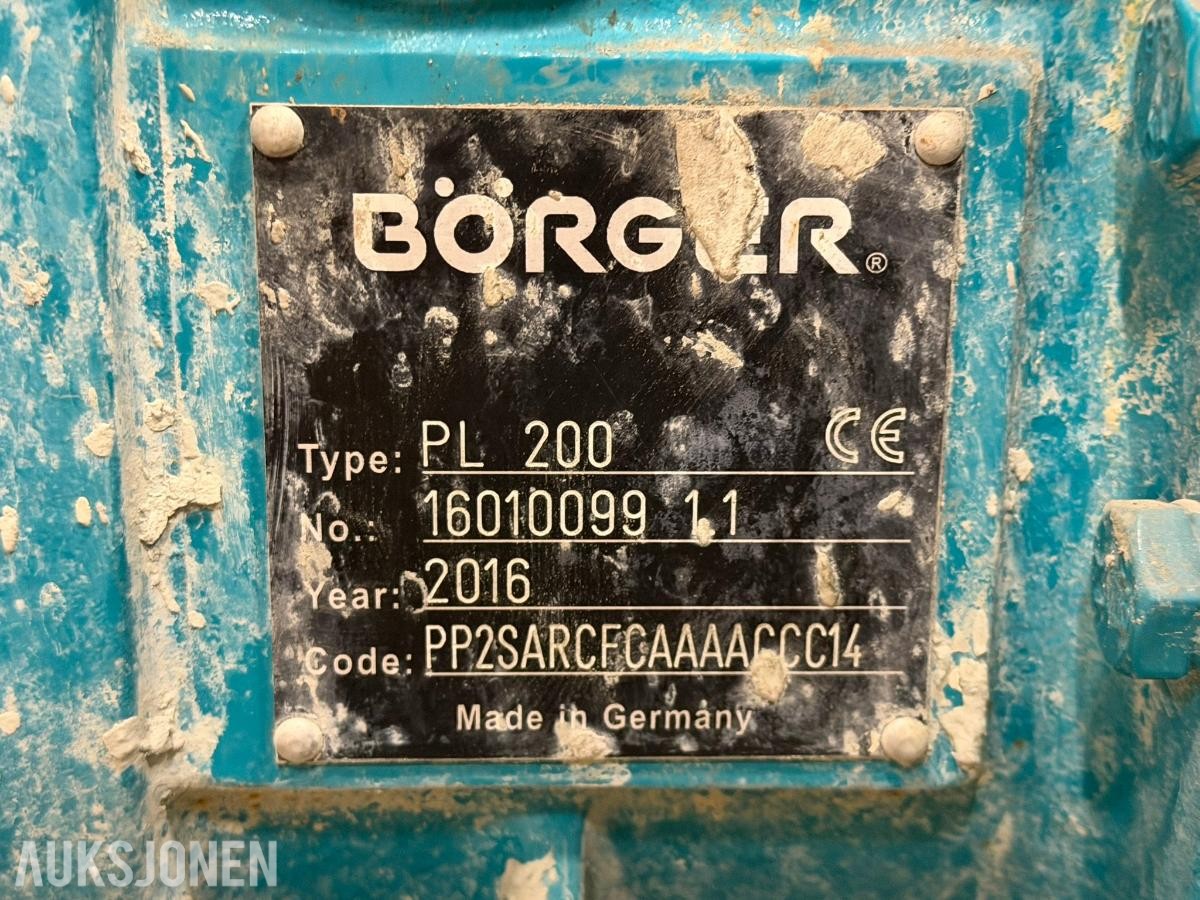 2016 Börger PL 200 Pumpe