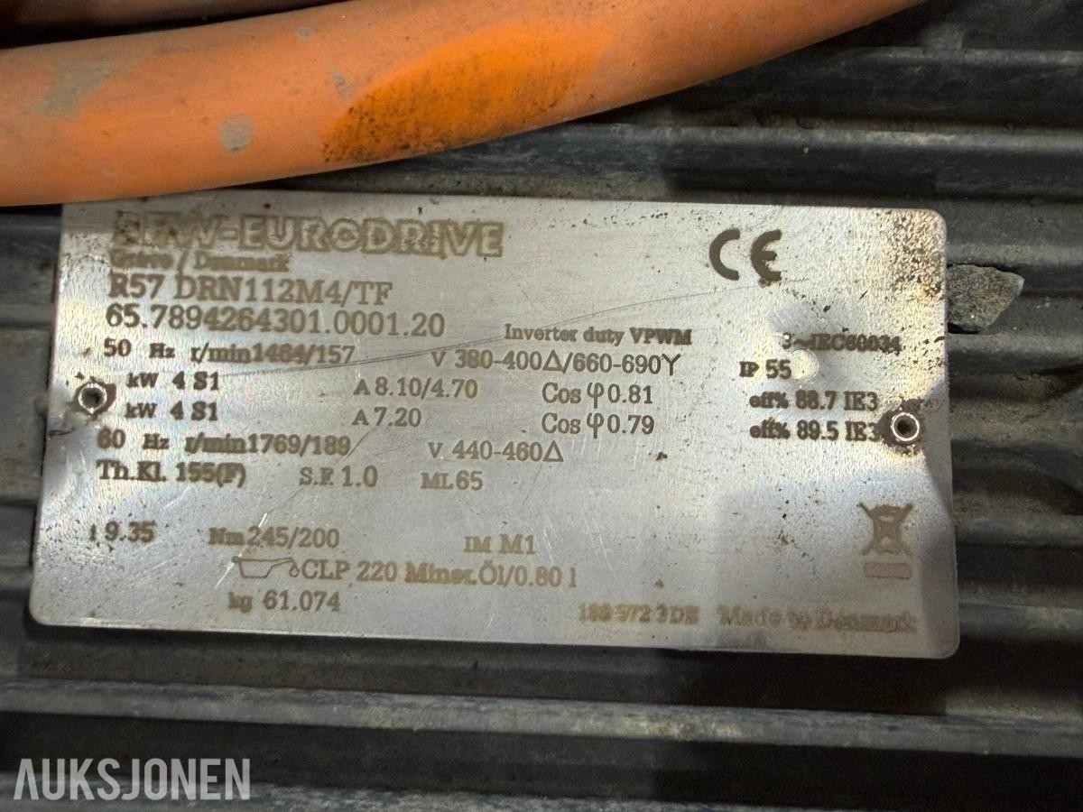 2016 Börger PL 200 pumpe med ekstra motor