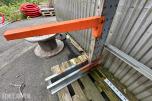 Grenreol / langgodsstativ med konsollarmer - ca. 3,06 m bred