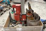 Hilti DD-250E kjernebormaskin med stativ og flere kjerneborkroner