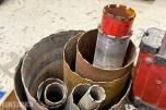 Hilti DD-250E kjernebormaskin med stativ og flere kjerneborkroner