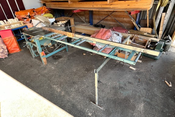1995 Ernex 1602X bordsag med langt rulle-/materialbord – 230V 3-fas