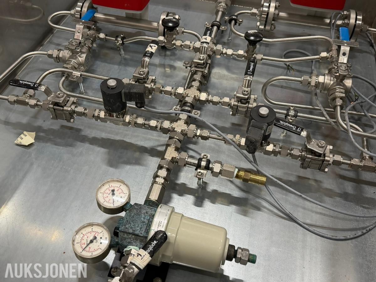 3 stk Rustfrie skap for CO2 dosering