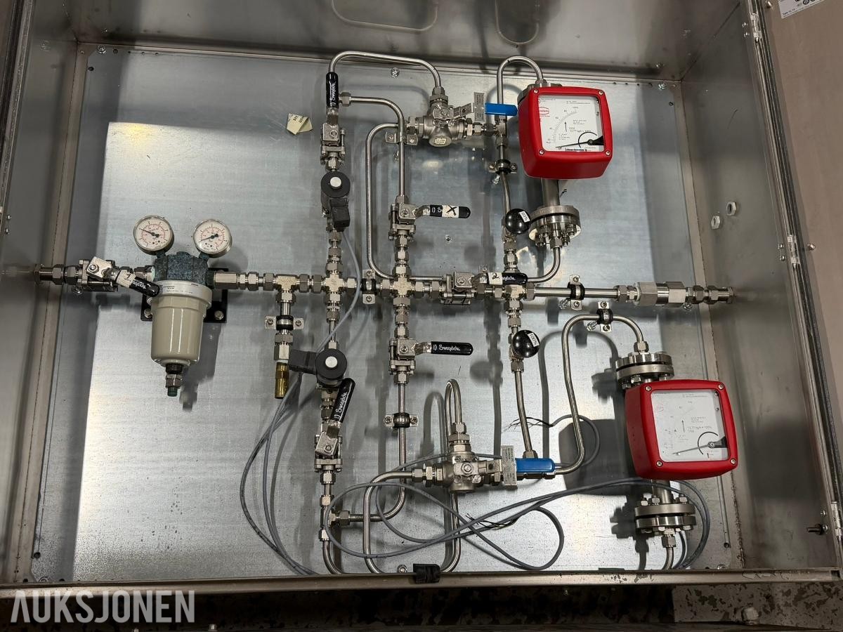 3 stk Rustfrie skap for CO2 dosering
