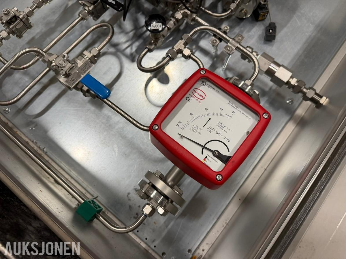 3 stk Rustfrie skap for CO2 dosering