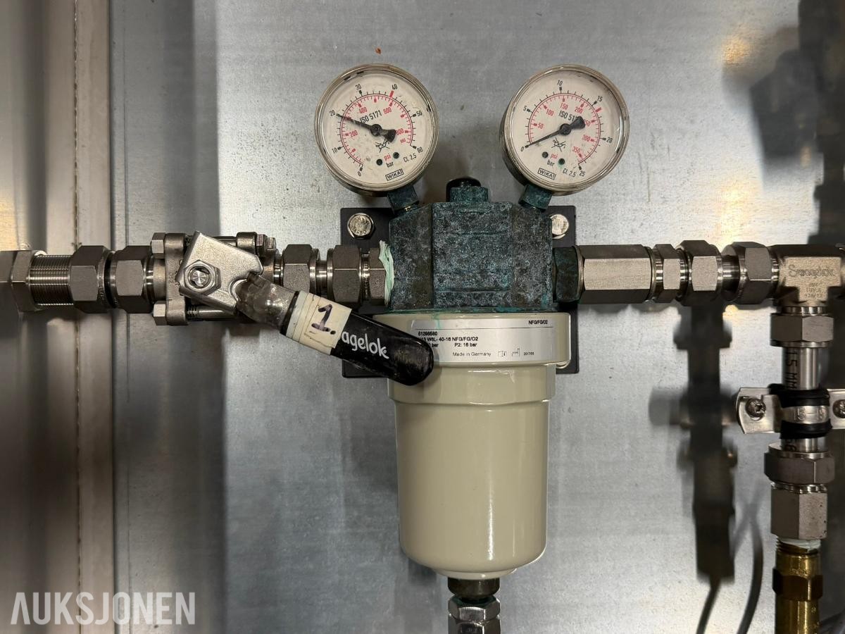 3 stk Rustfrie skap for CO2 dosering