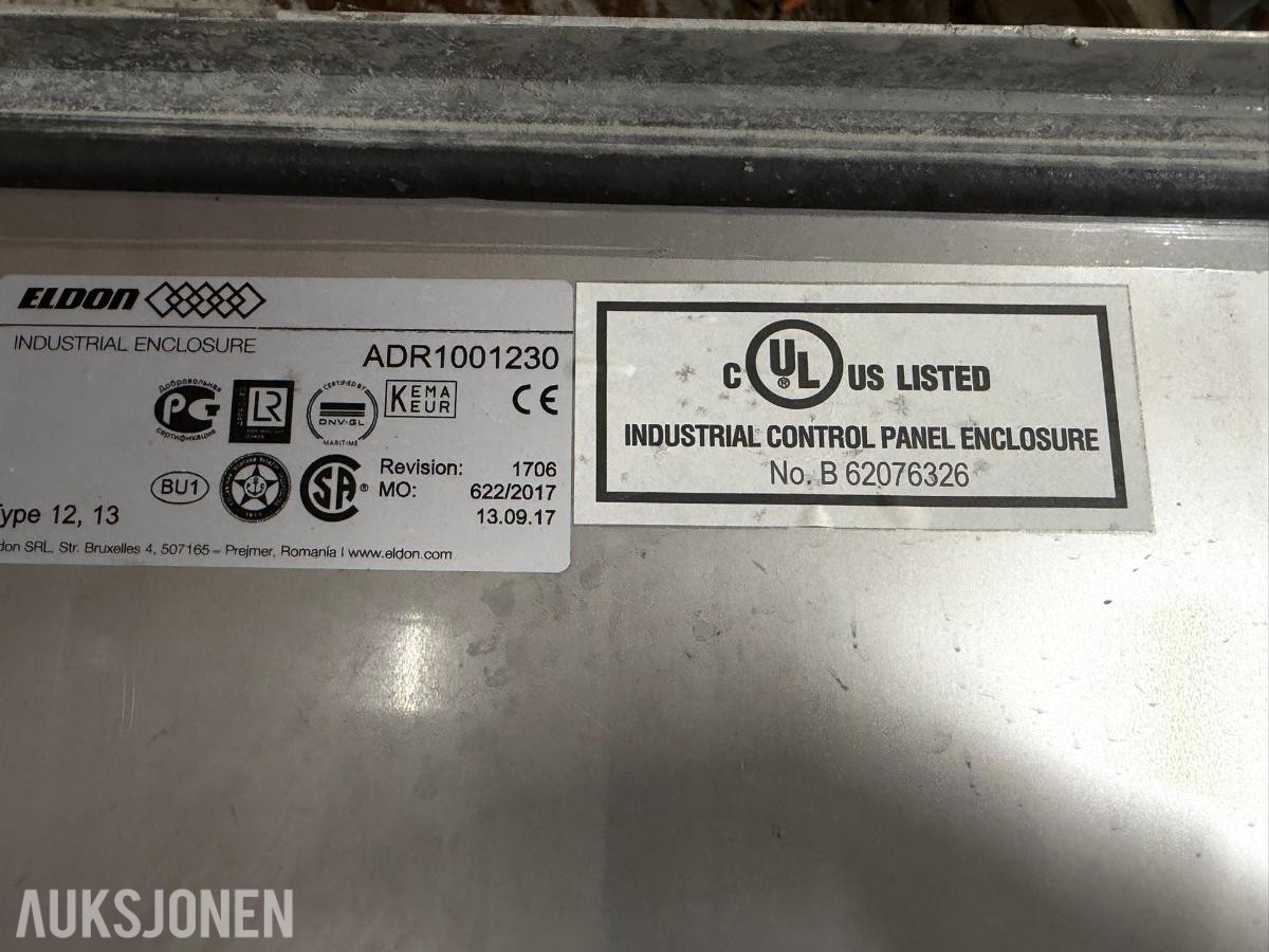 3 stk Rustfrie skap for CO2 dosering