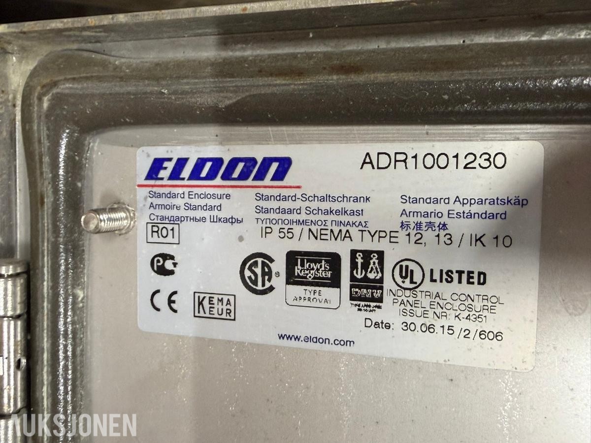 3 stk Rustfrie skap for CO2 dosering