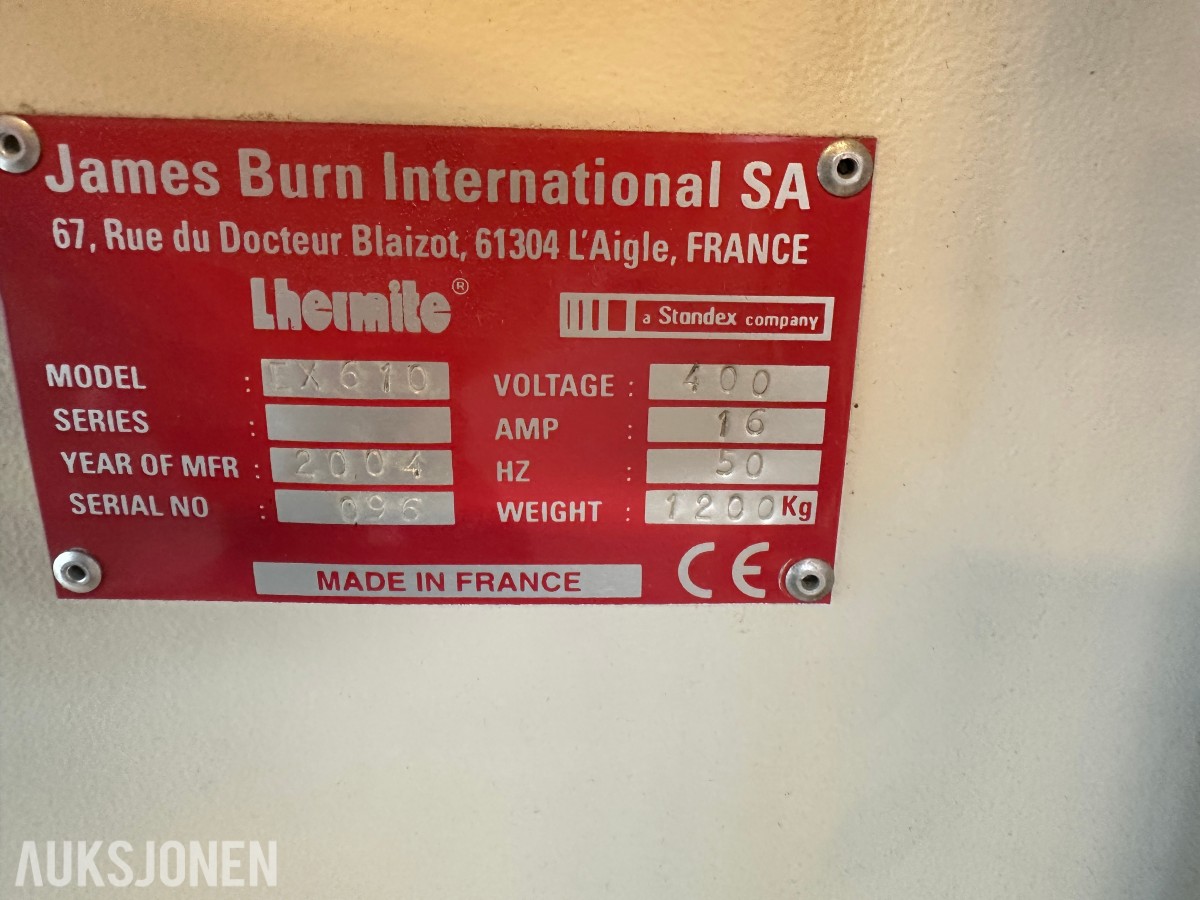 2004 Lhermite EX 610 Hullmaskin | James Burn International