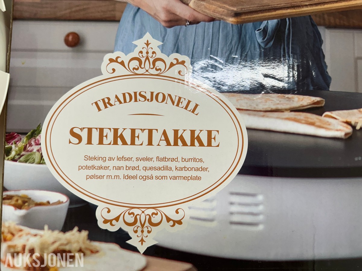 Elnor tradisjonell steketakke med tilbehør