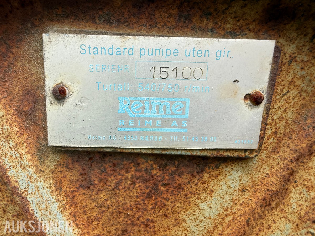 2000 Reime gjødselvogn 5000 ltr