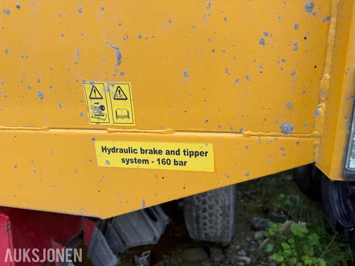 2008 Pronar T679/2 tipphenger / dumperhenger - 12000 kg nyttelast