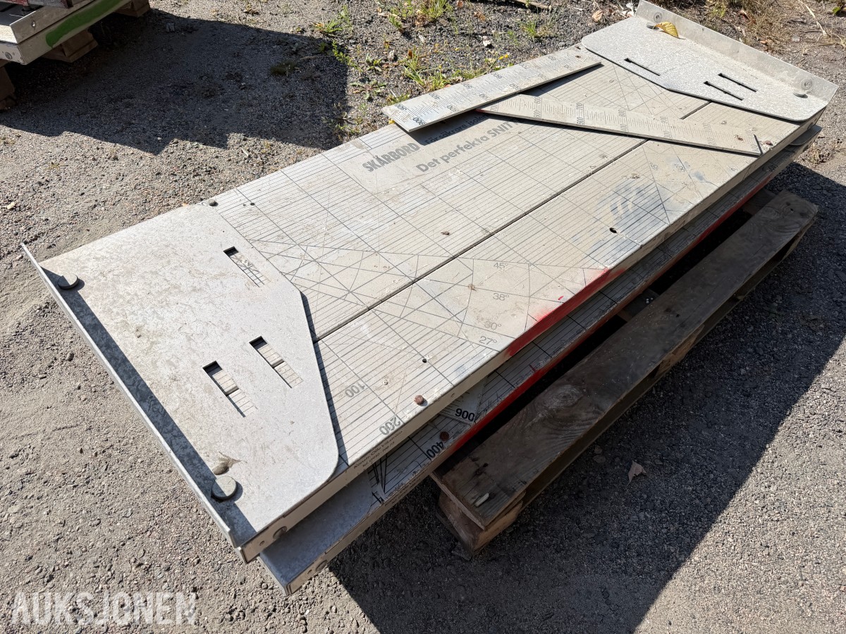 3 STK SKJÆREBORD FOR ISOLASJON / GLAVA – KOMPLETTE MED SKJÆRESKINNER