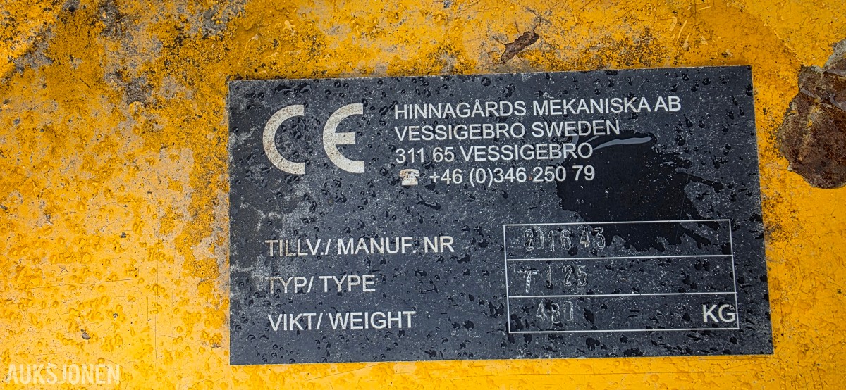 Stolpe - Rekverksklipper - Hinnagårds T125
