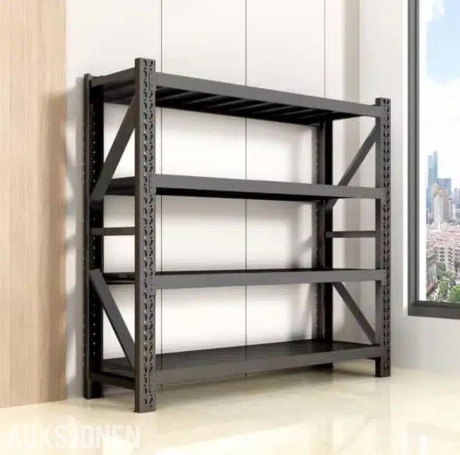 4 stk komplette Lagerreoler 120×60×200cm – 200kg pr. hylle – total 800kg