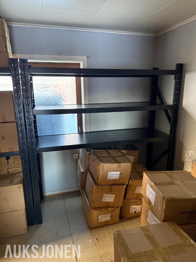 4 stk komplette Lagerreoler 120×60×200cm – 200kg pr. hylle – total 800kg