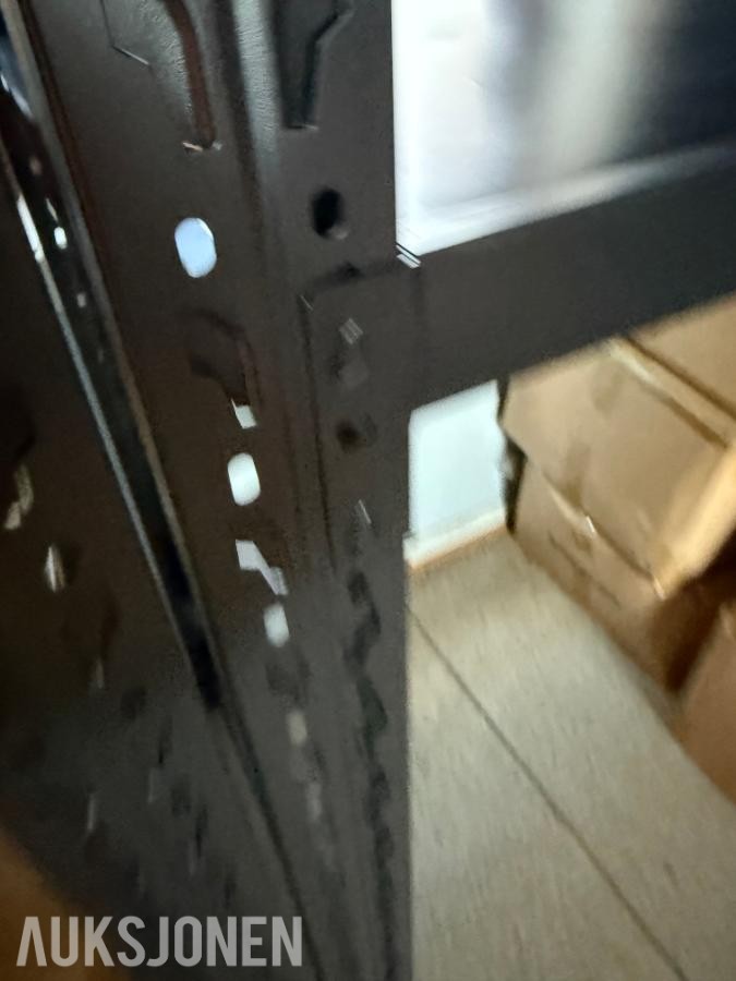 4 stk komplette Lagerreoler 120×60×200cm – 200kg pr. hylle – total 800kg