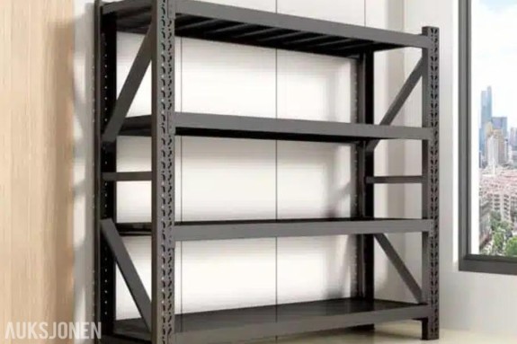 4 stk komplette Lagerreoler 120×60×200cm – 200kg pr. hylle – total 800kg