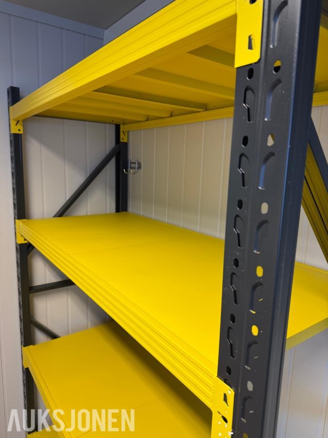 4 stk komplette Lagerreoler 120×60×200cm – 200kg pr. hylle – total 800kg