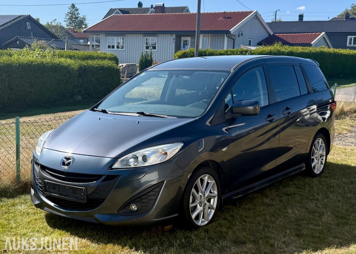 2011 Mazda 5 1.6 116hk 7 Seter el skyvedører skinninteriør