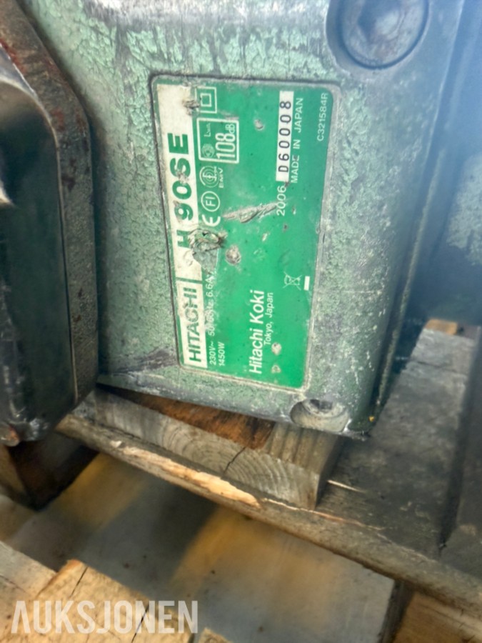 2006 Hitachi H90SE elektrisk pigghammer 1450 W