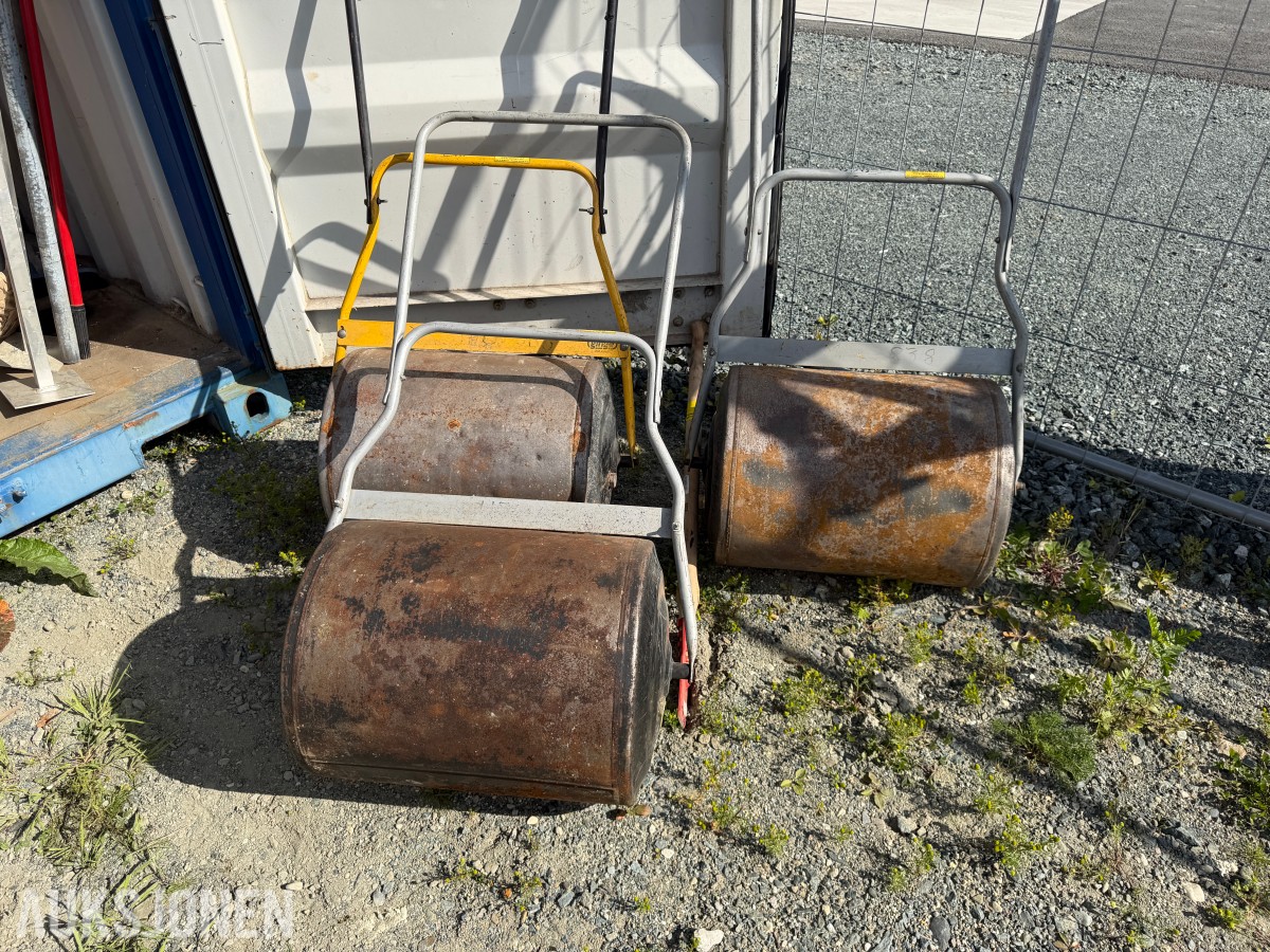 3 stk manuelle plenvalser / hagevalser