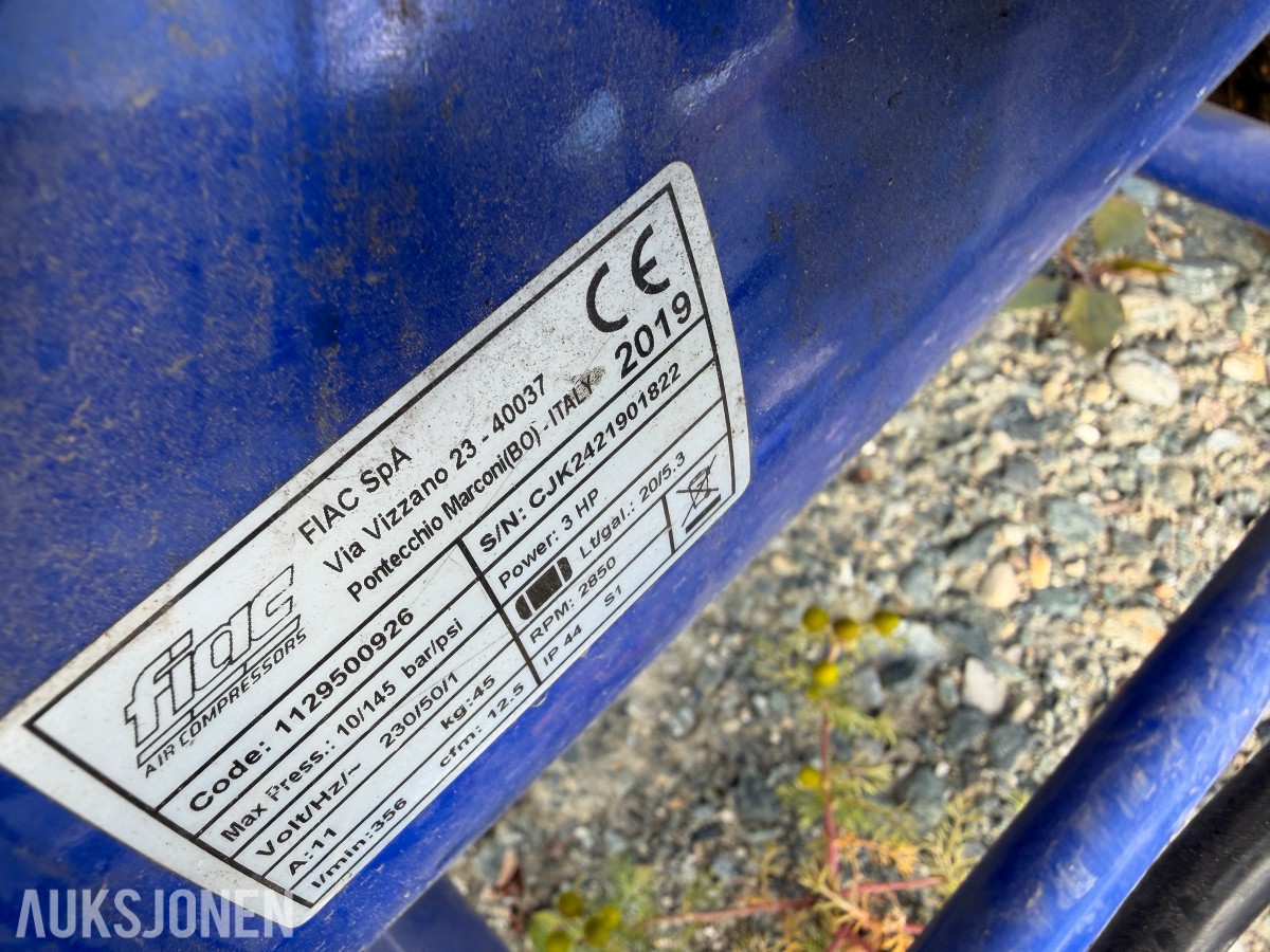 FIAC kompressor 3 HK / 50 liter – 230 V