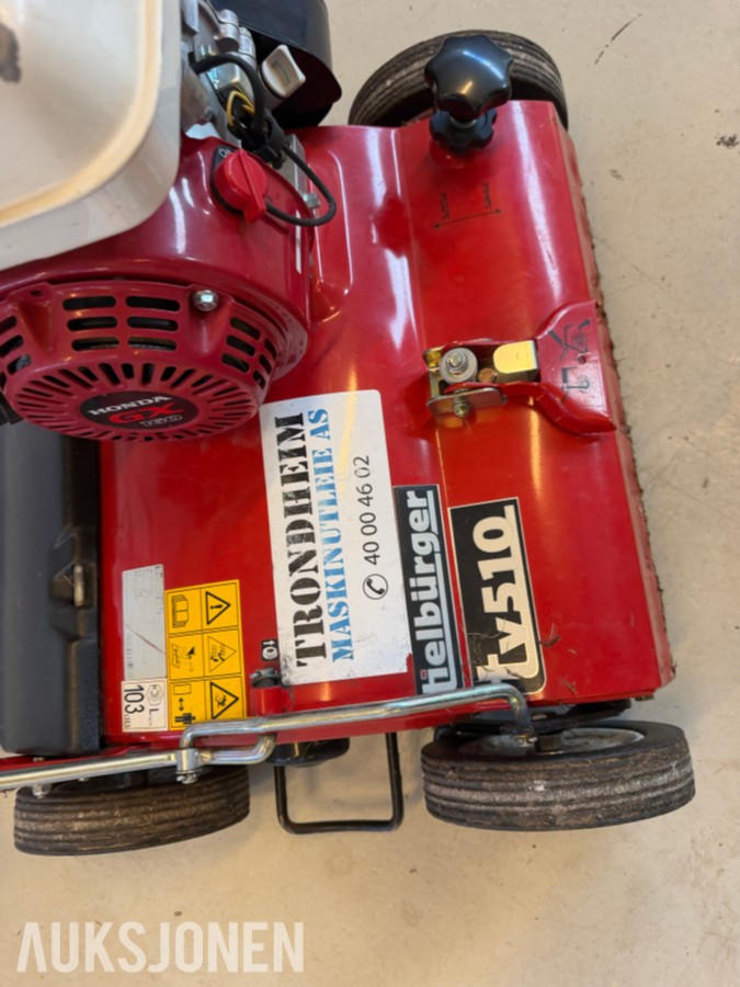 Hellbürger TV510 vertikalskjærer / plenlufter med Honda GX160 bensinmotor