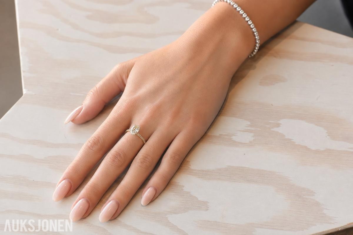 2,00CT DIAMANTRING I 14k GULT GULL - 2026