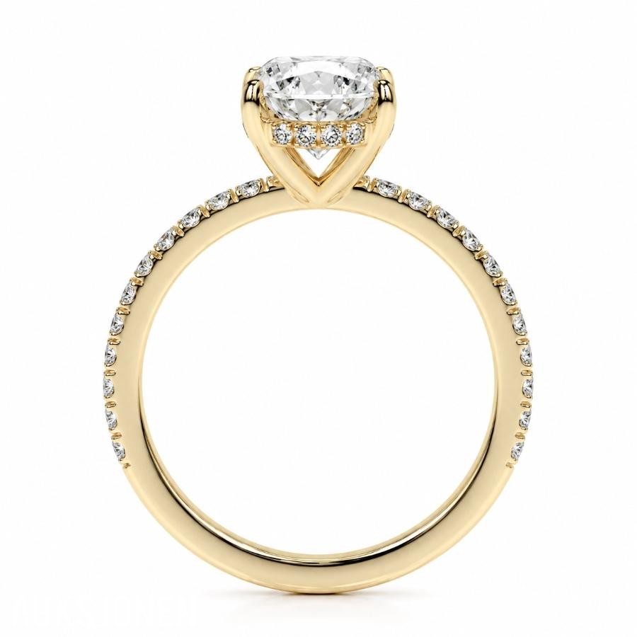 2,00CT DIAMANTRING I 14k GULT GULL - 2026