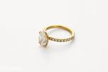 2,00CT DIAMANTRING I 14k GULT GULL - 2026