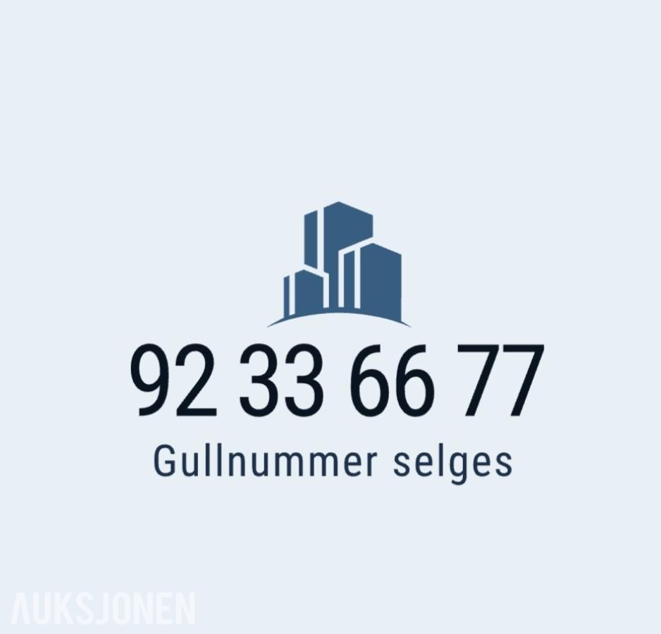 Gullnummer: 92 33 66 77