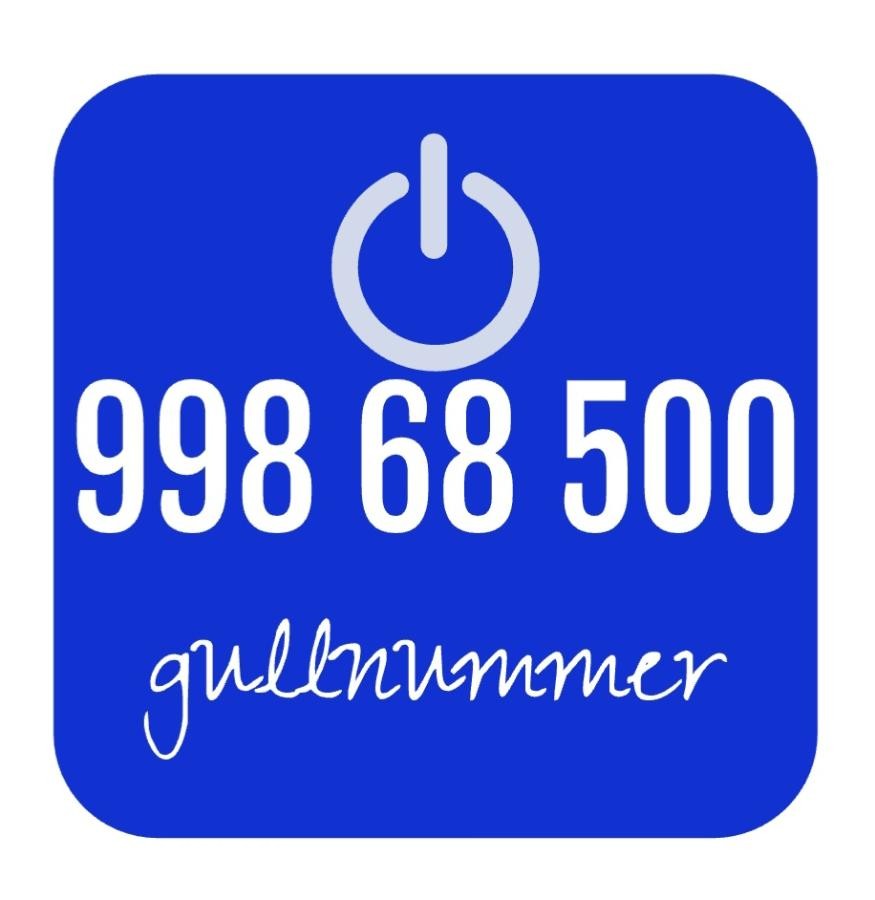 Gullnummer: 998 68 500