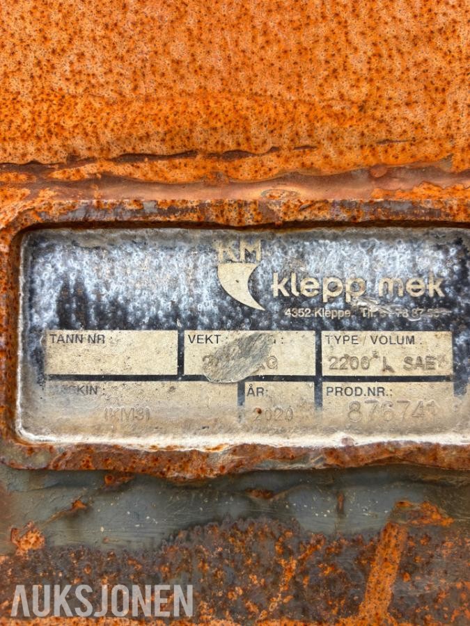 2020 Klepp mek skuff m/KM3 feste