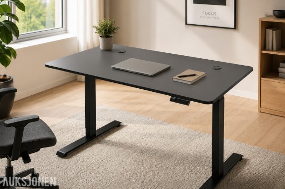 5 stk komplette elektriske hev/senk-skrivebord – selges samlet! Velg mellom fler størrelser!