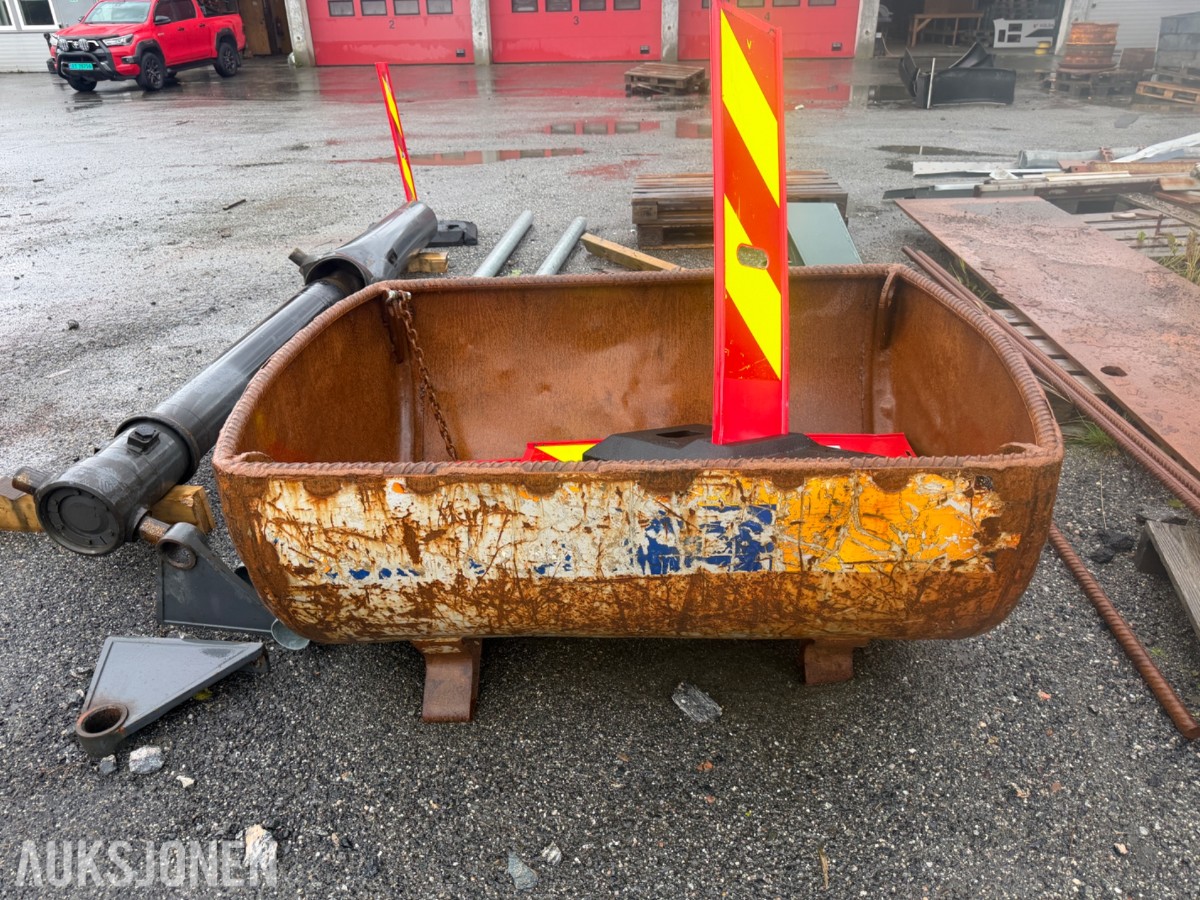Kraftig materialkorg/løftekorg i stål