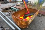 Kraftig materialkorg/løftekorg i stål 