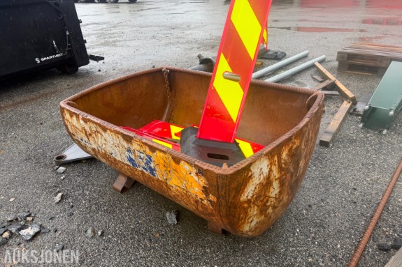Kraftig materialkorg/løftekorg i stål 