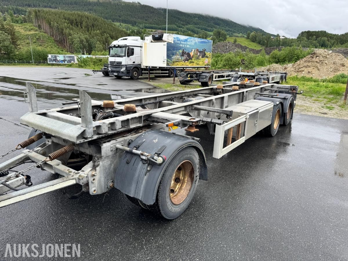 2017 Hfr 3 Axle Full Trailer containerhenger 28000 kg totalvekt