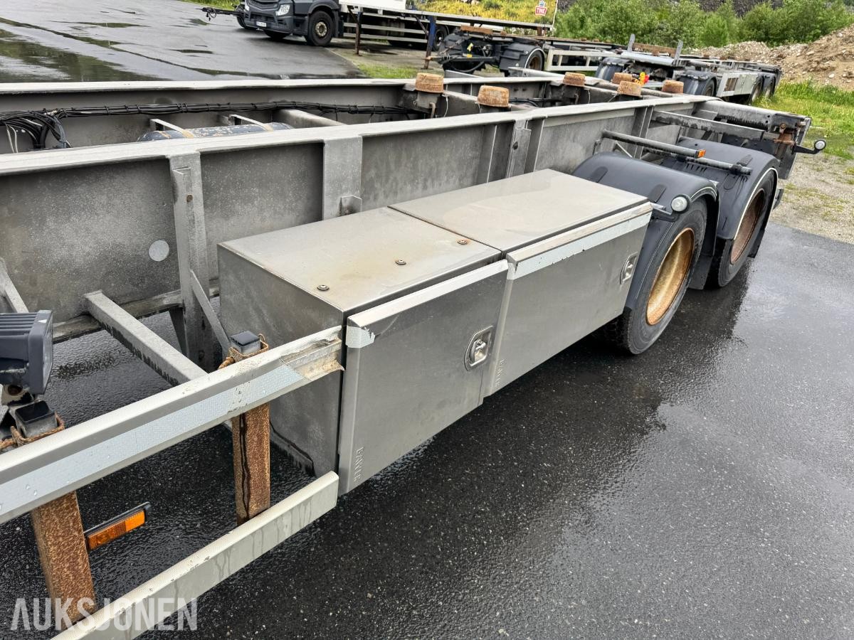 2017 Hfr 3 Axle Full Trailer containerhenger 28000 kg totalvekt