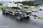 2017 Hfr 3 Axle Full Trailer containerhenger 28000 kg totalvekt