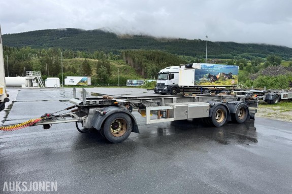 2017 Hfr 3 Axle Full Trailer containerhenger 28000 kg totalvekt