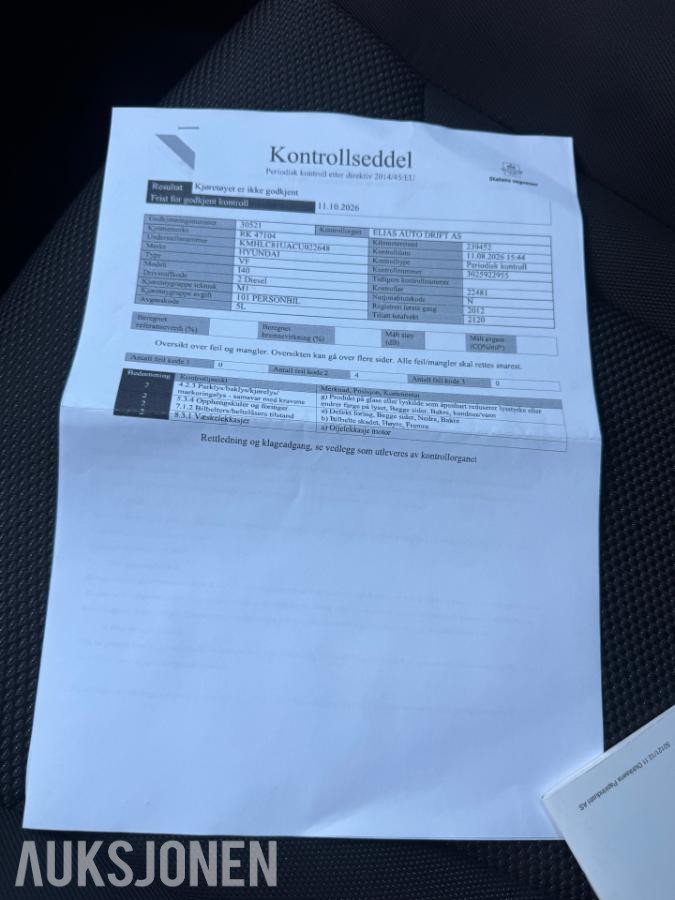 2012 Hyundai i40, 1.7&nbsp;/&nbsp;116hk / Sommer + vinterhjul / Krok / CC&nbsp;/&nbsp;BT, 240000km