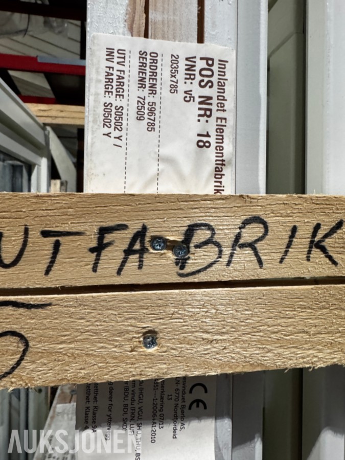 4 stk Norgesvinduer 3-lags energiglass åpningsbare